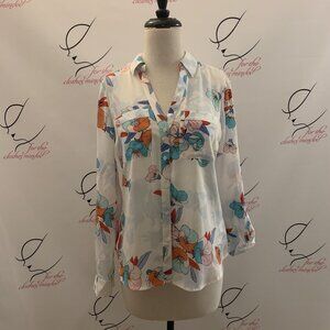 Candie"s Size XS. New with Tag. Semi Sheer Long Sleeve Shirt. Button up. B34